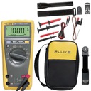 Digitálny multimeter Fluke Ručný merač prúdu s puzdrom 1000 V DC/AC