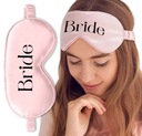 Sleeping Eye Mask Pink BRIDE Maiden Pattern