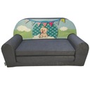 Detská mini pohovka Teddy Bed Green