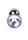 Plug-Jewellery Dark Silver PLUG-Clear