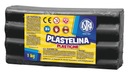 ASTRA plastelína 1kg čierna