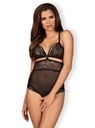 Obsessive Bielizna-838-TED-1 čierne otvorené body S/M