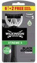 8x holiaci strojček WILKINSON Xtreme 3 Black Edition