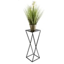 STOJAN NA KVETY Stojan na kvety do obývačky MODERN BLACK GLAMOUR LOFT 70 cm