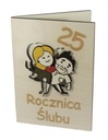 karta 25. výročie svadby SOUVENÍR 3D darček