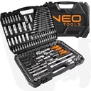 VEĽKÁ SADA NÁSTROJOVÝCH KĽÚČOV S POUZDROM 216 PRVKOV NEO TOOLS