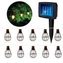 SOLAR girlanda, 10 LED GARDEN svietidiel