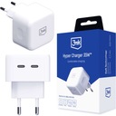 RÝCHLA univerzálna uhlová nabíjačka 3mk PD 35W QC 2x USB-C C Hyper