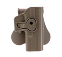 Polymérové ​​púzdro s ROTO flipperom - Glock 17, 18, 19 - TAN