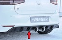 RIEGER Difúzor zadného nárazníka VW Golf 7 R