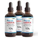 Lugolov jód 10% ČISTÝ JÓD jodid draselný 3x100ml