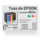 5x NOVÝ atrament 502XL pre EPSON Expression Home XP-5150 XP-5100 XP-5105