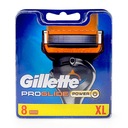 GILLETTE PROGLIDE POWER BLADE KAZETY x8