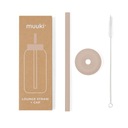 MUUKI slamka na fľašu Lounge Straw+CAP DESERT ROSE 720 ml