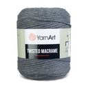 500g Twisted Macrame kábel, tmavošedá 758