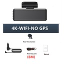 4K 4-palcová GPS DVR kamera do auta