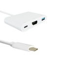 Adaptér USB C m./HDMI f.+USB 3.0 f./USB C PD 0,2 m