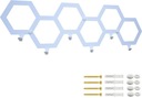 HEX Honeycombs kovový vešiak na šaty, Biely, 60 cm