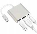 Adaptér 3v1 HUB USB-C HDMI 4K MacBook