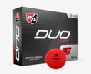 WILSON DUO OPTIX matné golfové loptičky (červené)