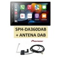 Súprava PIONEER SPH-DA360DAB WiFi GPS CarPlay 6.8 s ORIGINÁLNOU DAB ANTÉNOU