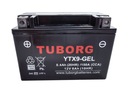 Gélová batéria Tuborg YTX9-BS 8Ah 150A