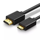 Zelený kábel HDMI - mini HDMI 19 pin 2.0v 4