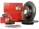 BREMBO ZADNÉ KOTOUČE + DESTIČKY FORD FOCUS MK2 RS 302MM