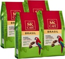 MK Cafe Brasil zrnková káva 400g 100% Arabica x4