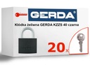 Gerda Iron Line KZZS 40 železný visiaci zámok - 20 kľúčov