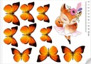 Cukrová potlač Fox / Butterflies vysokej kvality