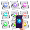 9x HALOGÉNOVÝ RÁMČEK GY10 LED OSVA + WIFI RGB SMART ŽIAROVKA