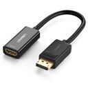 Adaptér, kábel DisplayPort (samec) - HDMI (samica) UGREEN MM137, 4K (čierny