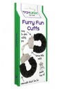 ToyJoy FURRY FUN CUFFS ČIERNA Putá s kožušinou