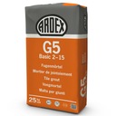 ARDEX G5 Basic 2-15 cementovo sivá 25 kg škárovacia hmota Ceme