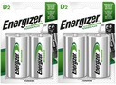 4x ENERGIZER R20 D HR20 2500 BATÉRIE