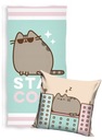 PUSHEEN osuška 140x70 BAVLNA + OBLIECKA NA VANKÚŠ 40x40 PUSHEN THE CAT