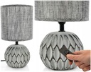 STOLNÁ LAMPA NOČNÁ LAMPA KERAMICKÁ + BOHO LÁTKA