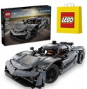 LEGO TECHNIC 42173 GREY HYPERCAR KOENIGSEGG JESKO NOVÉ + TAŠKA