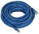 Patchcord UTP 15m kat.5e modrý RJ45/15-BLUE