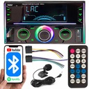 Autorádio Bluetooth 2-DIN USB SD MP3 RDS LCD AUX diaľkové ovládanie RGB mikrofón