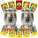 SET pre dve Yerba Mate tekvica Bombilla 10x50g