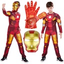 IRON MAN OUTFIT DISPOSSIEM MASKA KOSTÝM KARNEVALOVÝ PLES RUKAVICE 110 / 116