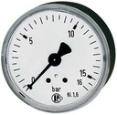 Manometer, so zadným centrickým pripojením 40 mm 0-10 bar G1/8