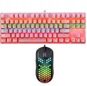 MECHANICKÁ HERNÁ KLÁVESNICA RGB RUŽOVÁ + CW903