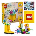 LEGO Creator 3v1 – Kvety v kanvičke, Wellingtonova čižma, 2 vtáčiky na bidielku 31149 + taška