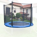 OCHRANNÁ SIEŤ NA TRAMPOLÍNU 244-250 CM NA 8 STĹPOV, VONKAJŠIA