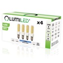 4x LED žiarovka CHLADNIČKA E14 10W 970lm 6500K LUMILED