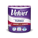 VELVET Turbo rolka na uteráky z celulózy, 3-vrstvová