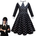 Wednesday Addams Outfit Šaty Cosplay Maškarné šaty